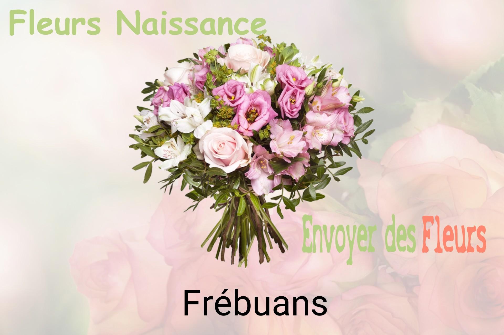 Bouquet de fleurs de naissance livré à Frébuans